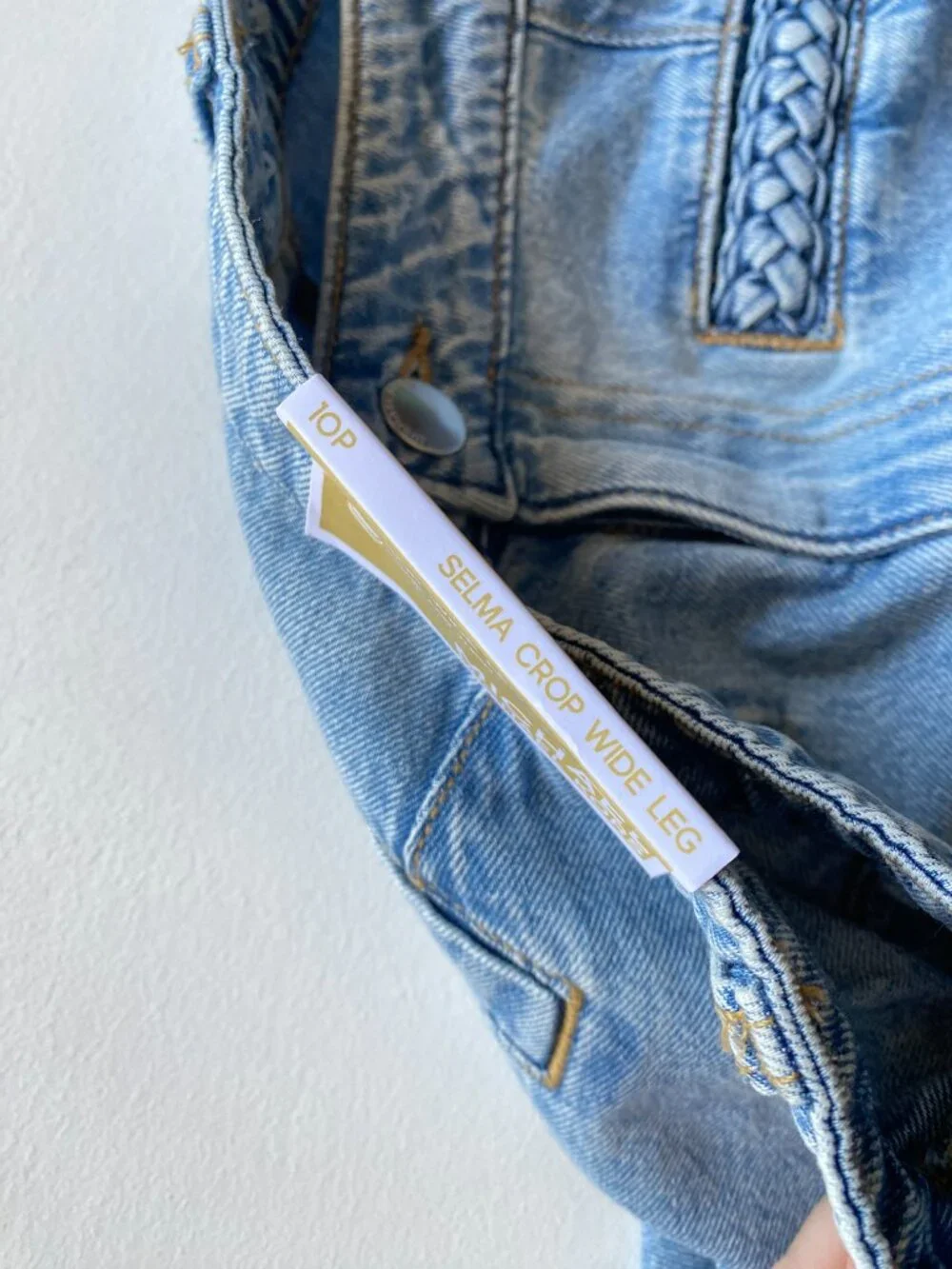 NWT Michael Kors Crop Wide Leg Jeans Denim Size 10 Petite